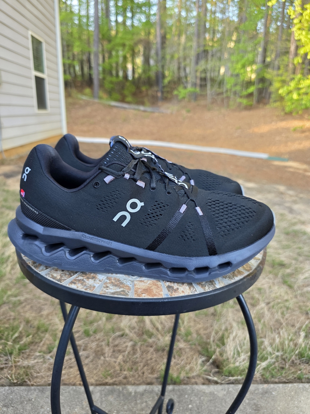 On Cloudsurfer 3MD10420485 Black Running Shoes Sneakers Men's Size 11